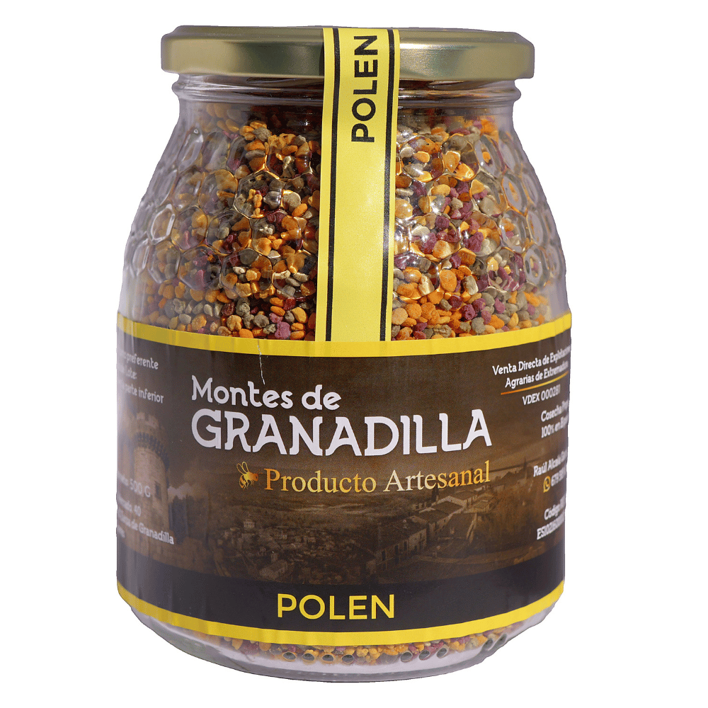 Polen de abeja natural artesanal 500 g de Miel Montes de Granadilla